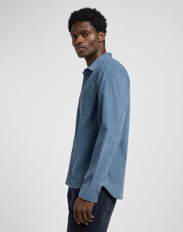 MESKA KOSZULA LEE LEESURE SHIRT VINTAGE BLUE 112370556
