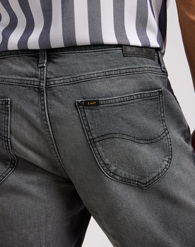 LEE RIDER SHORT MĘSKIE SZORTY KRÓKIE SPODENKI JEANSOWE WASHED GREY 112349328 L73F015973