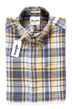 WRANGLER S/S 1 PKT SHIRT KOSZULA MĘSKA KRÓTKI RĘKAW WRANGLER YELLOW W5960MG04