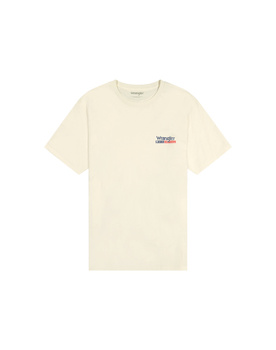MESKA KOSZULKA WRANGLER SMALL AMERICANA TEE WORN WHITE 112371409