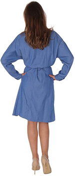 LEE EYELET DRESS DAMSKA SUKIENKA DIPPED BLUE L50MFXLA 112111356