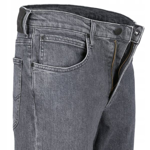 LEE BROOKLYN STRAIGHT MĘSKIE SPODNIE JEANSOWE USED GREY L452FQSC 112110120