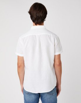 KOSZULA MĘSKA WRANGLER SS 1PKT SHIRT WHITE W5J7LO989 112130191