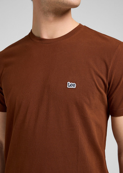 MESKA KOSZULKA  LEE SS PATCH LOGO TEE LUXE BROWN 112370498