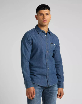 LEE LEESURE SHIRT MĘSKA KOSZULA JEANSOWA MID STONE L66NCUVK 112321896