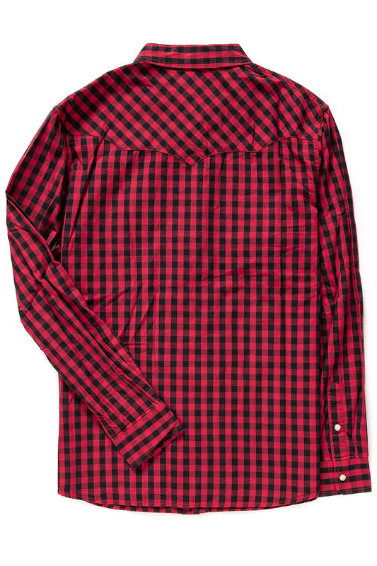 WRANGLER WESTERN SHIRT SALSA RED W59734MWN 112129835