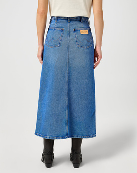 DAMSKA SPÓDNICA WRANGLER DENIM MAXI SKIRT ONCE LOVED 112356425