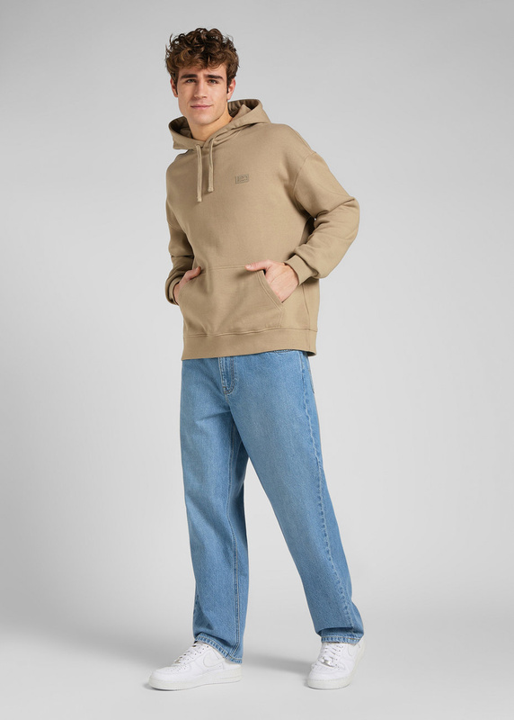 LEE CORE LOOSE HOODIE MĘSKA BLUZA KANGURKA CLAY L80LRZ56 112145589