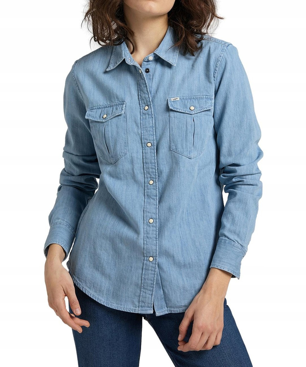 LEE REGULAR WESTERN DAMSKA KOSZULA JEANSOWA SHIR SUMMER BLUE L45SZSNJ 112110495