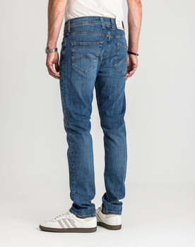 Męskie Spodnie Jeansowe Mustang Oregon Slim Denim Blue 1015042 5000 583