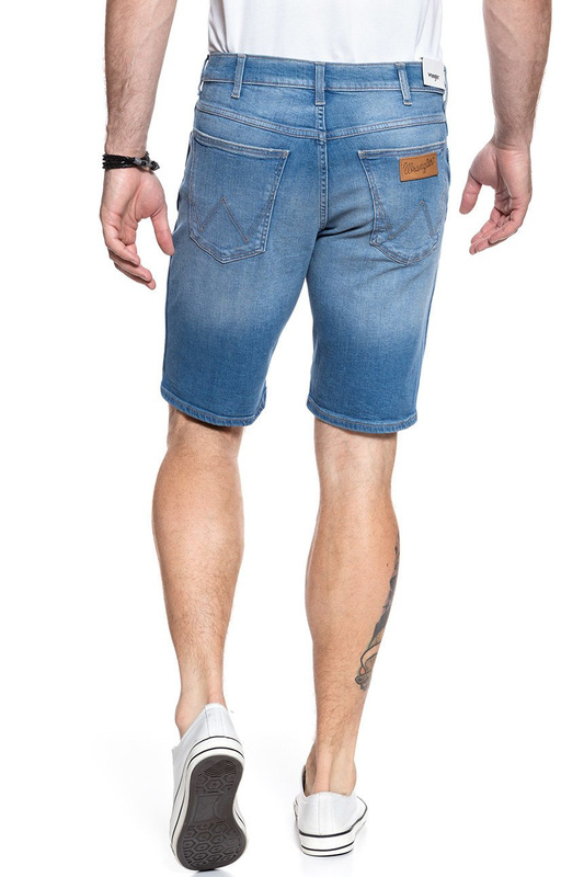 KRÓTKIE SPODENKI WRANGLER DENIM SHORT CHARGED BLUE W14CNW18W 112126612