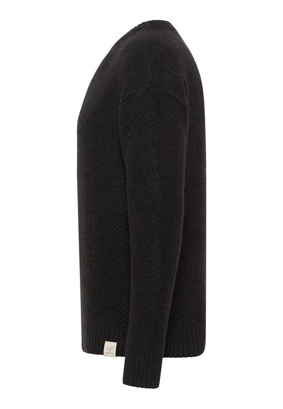 Męski Sweter Mustang Style Elwood Anthra Melange 1015822 4151 