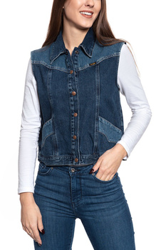 DAMSKA KAMIZELKA WRANGLER WESTERN VEST CANYON NIGHT W428GF929 112128833