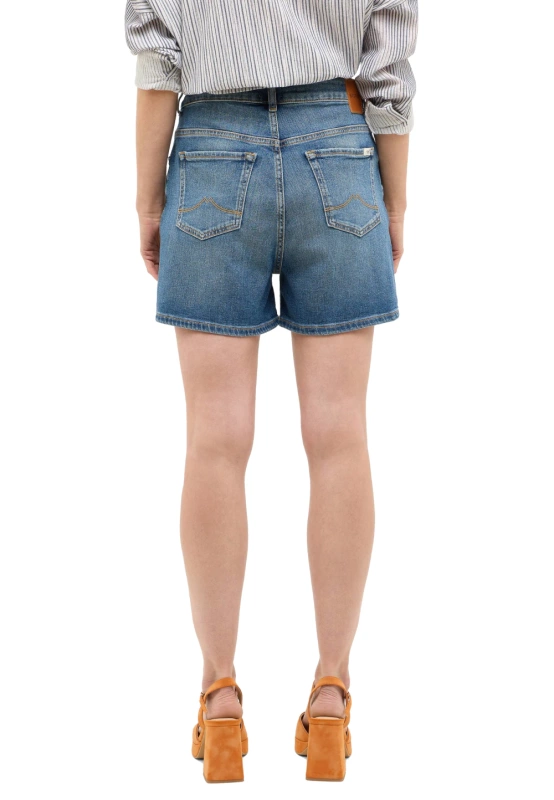 Damskie Szorty Mustang Style Charlotte Shorts Denim Blue 1016557 5000 521