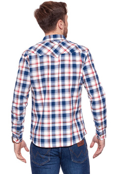 WRANGLER L/S HERITAGE WESTERN POMPEIAN RED W5779BT1C