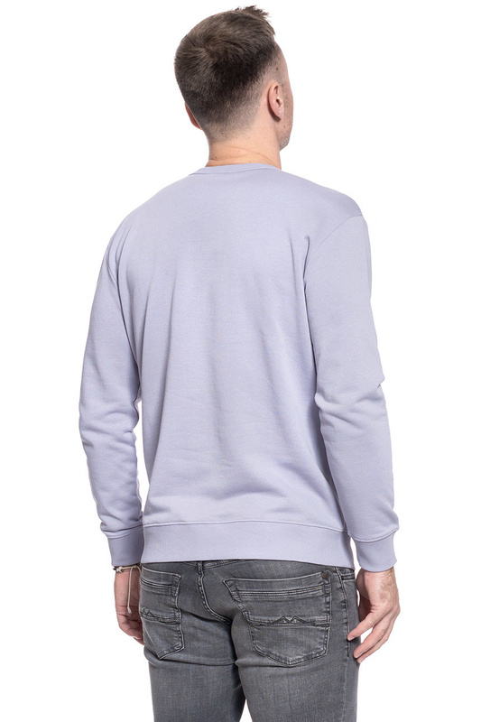 BLUZA MĘSKA LEE SEASONAL LOGO SWS LAVENDER DUSK REGULAR FIT L81ASPOA 112121667