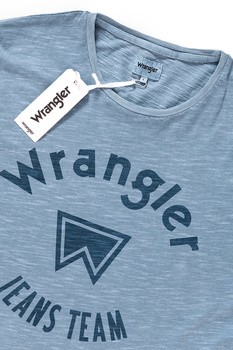 KOSZULKA WRANGLER OVERDYE TEE FLINTSTONE BLUE W7B36EB8O 112131458