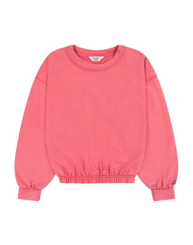 DAMSKA BLUZA LEE SLEEVE DETAIL SWEATSHIRT LYCHEE 112363495