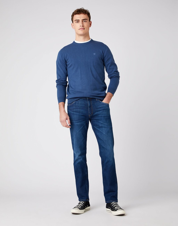 WRANGLER CREW KNIT DARK DENIM W8A02PXTG 112141657