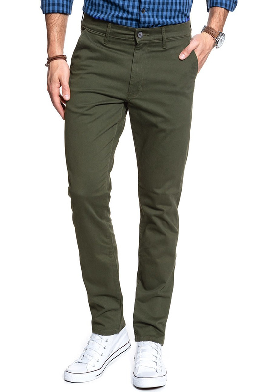 WRANGLER SPODNIE MĘSKIE CHINO IVY GREEN W16LA1XIX 112127302