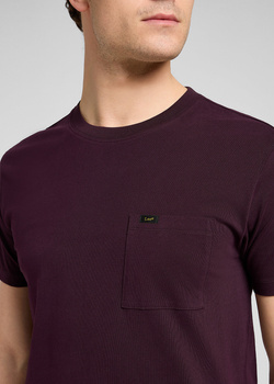MESKA KOSZULKA LEE ULTIMATE POCKET TEE DEEP WINE 112370495