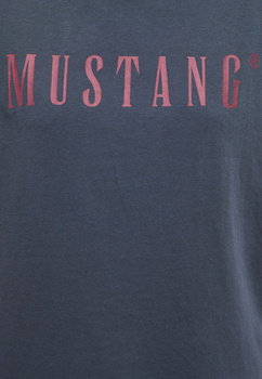 MUSTANG Alina C Logo Tee Damski T-shirt Koszulka Blue Nights 1013222 4085