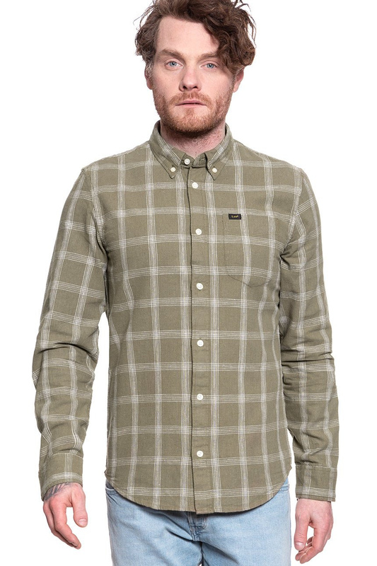 LEE LEE BUTTON DOWN MĘSKA KOSZULA UTILITY GREEN L880DANG 112123043
