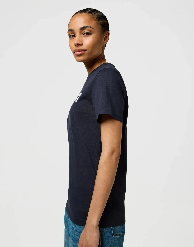 DAMSKA KOSZULKA WRANGLER SIGN OFF TEE DARK NAVY 112370764