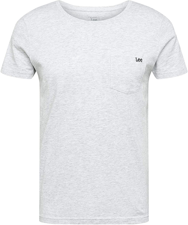 MĘSKI T-SHIRT LEE LEE POCKET TEE SHARP GREY MELE L65YBC03 112116266