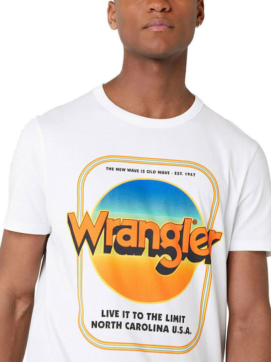 WRANGLER SS GOOD TIMES TEE MĘSKI T-SHIRT TRUE WHITE W7F8FKXW2 112131816