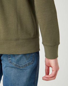 BLUZA MĘSKA WRANGLER SIGN OFF CREW IVY GREEN W6589HAIX 112141470