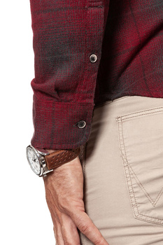 KOSZULA LEE BUTTON DOWN RHUBARB RED L880ZGGB 112123524