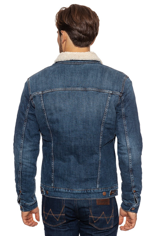 WRANGLER SHERPA JACKET BLUE NOTE W443XG96H