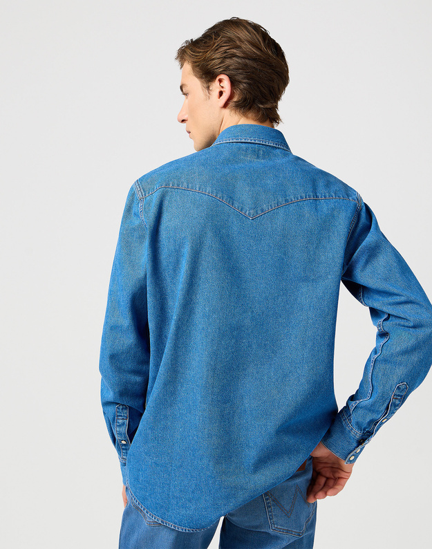 WRANGLER MĘSKA KOSZULA JEANSOWA WRANGLER WESTERN SHIRT COOL MEDIUM 112362373
