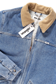 KURTKA JEANSOWA WRANGLER HAWKINS JACKET STONE BLUE W458ER255 112128909