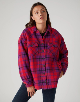 DAMSKA KURTKA PRZEJŚCIOWA WRANGLER WESTERN SHIRT JACKET ULTRAVIOLET W5S1-8V-P20 112130325