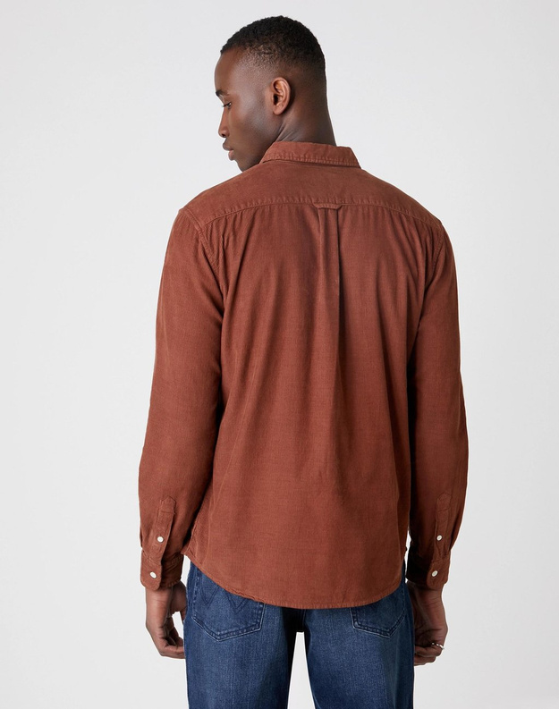 WRANGLER LS 2PKT FLAP SHIRT MĘSKA KOSZULA TORTOISE SHELL W5A54AH08 112130051
