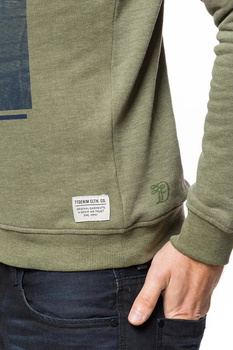 TOM TAILOR CITY PRINT HOODY OAK LEAF GREEN 2529676.00.12 COL. 7512