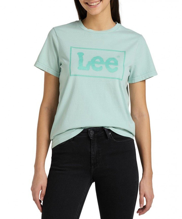 LEE REGULAR GRAPHIC TEE DAMSKI T-SHIRT KOSZULKA SEA GREEN L44PUZUL 112145174