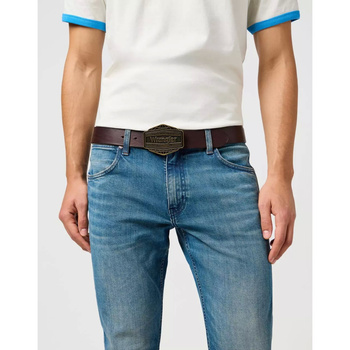 MESKI PASEK WRANGLER BIG BUCKLE BELT BROWN 112365273