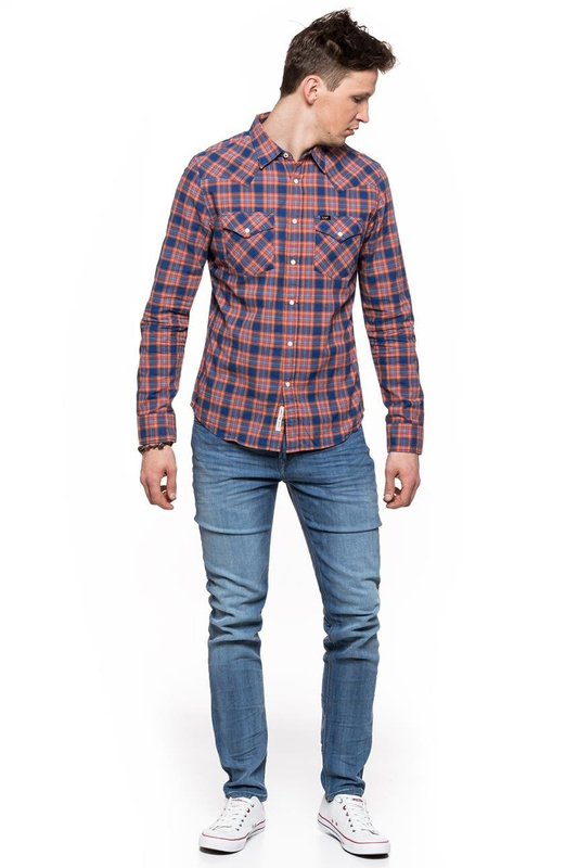 LEE WESTERN SHIRT NIGHT BLUE L643XADY