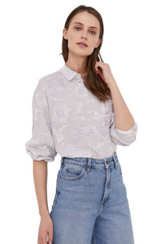 LEE LS RESORT SHIRT DAMSKA KOSZULA MATERIAŁOWA LILAC HUNT L49VZGQC 112111135