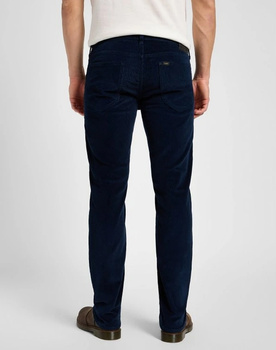 MESKIE SPODNIE MATERIAŁOWE LEE DAREN ZIP FLY RIVET NAVY 112373981