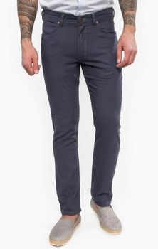 WRANGLER GREENSBORO MĘSKIE SPODNIE MATERIAŁOWE OMBRE BLUE W15Q74154