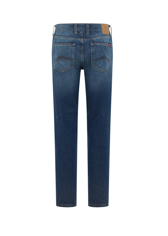 Męskie Spodnie Jeansowe MUSTANG Denver Straight Denim Blue 1016340 5000 682