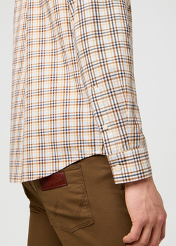 MESKA KOSZULA WRANGLER 1 PKT POPLIN SHIRT WHITE 112371402