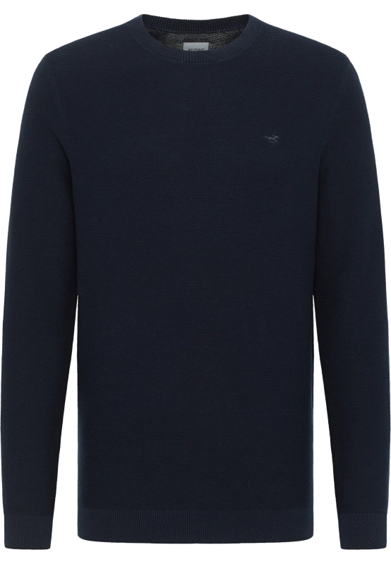 Męski Sweter Mustang Style Emil C Basic Total Eclipse 1014115 5226 
