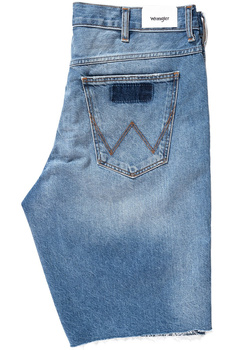 KRÓTKIE SPODENKI WRANGLER DENIM SHORT BLUE LAND W14CGW15W 112126590