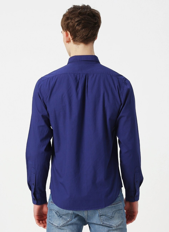 MĘSKA KOSZULA MATERIAŁOWA LEE LEE BUTTON DOWN BLUEPRINT L880NBLH 112123298