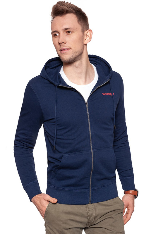 WRANGLER ZIP HOODIE NAVY W6535HY35 112130531